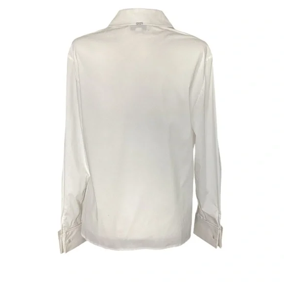 St John Sport by Marie Gray White Button Down Top - Picture 4 of 8